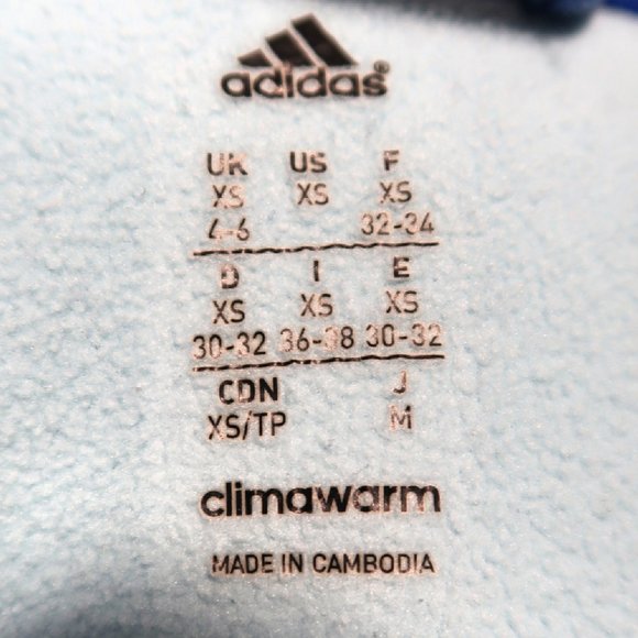 Adidas Team Issue Womens Fleece Full-Zip Hoodie XS - Picture 9 of 9